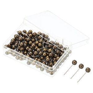 Push Pins 200 Pack Round Head Map Tacks Thumb Steel Point